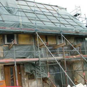 Neues BV: Komplettsanierung Umgebindehaus: Fassadendetail