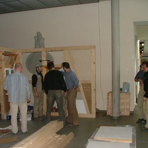 HAUS 2008: Abstimmungen beim Standaufbau