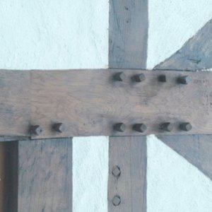 Holznägel im Detail