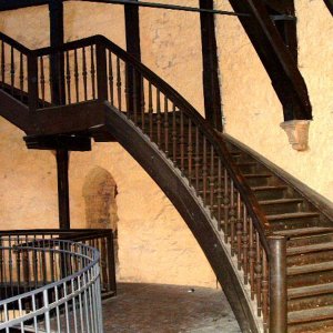 Burg Plesse - Treppenaufgang Burgfried