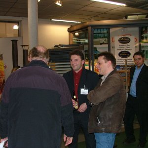 HAUS 2007: Hartmut im Gespräch mit Mitgliedern