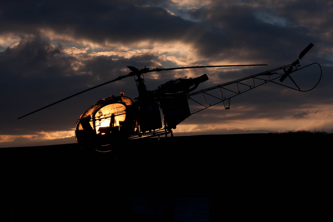 Alouette-Hubschrauber des Bundesgrenzschutz