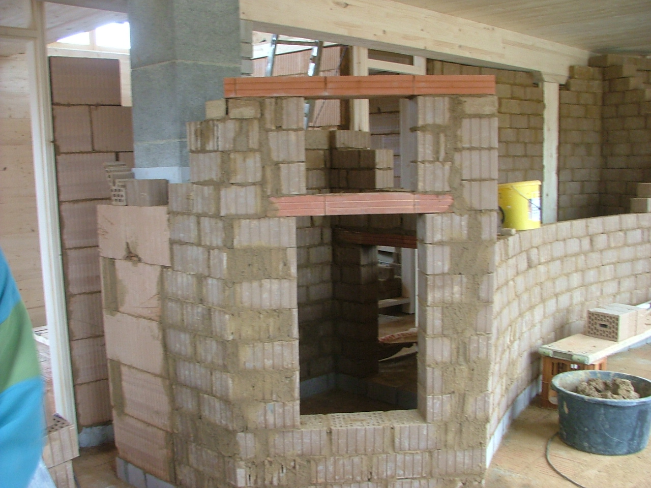 Ausbau Holzhaus mit Lehmsteinen: Bau eines Thermalraumes