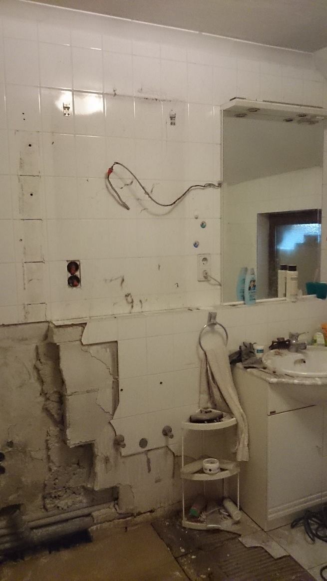Badezimmer Entkernung