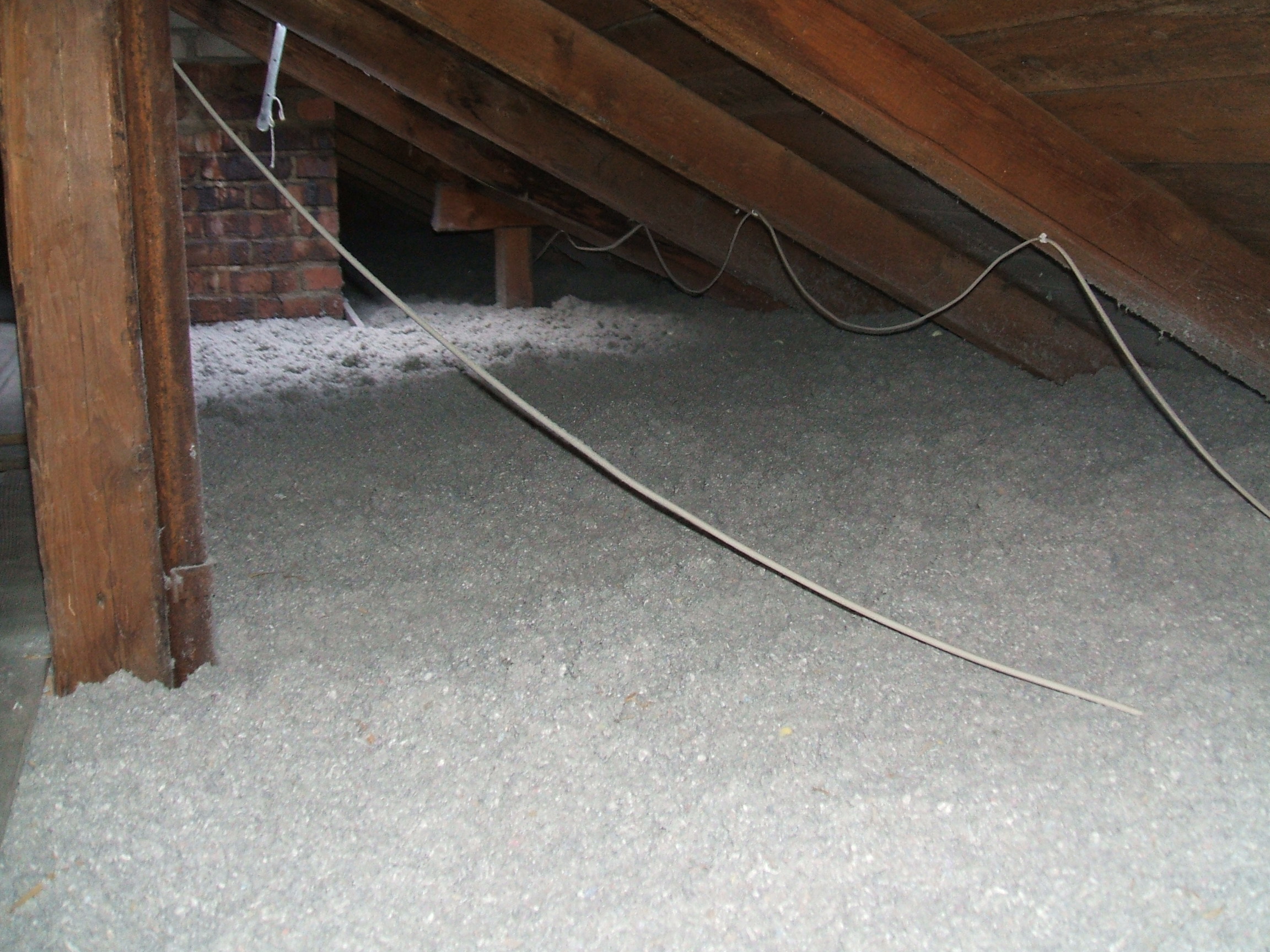 Dachboden mit Dämmung
