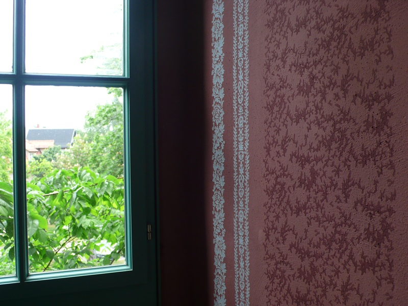 Schloß Blankenhain (Thür.) - mit Musterwalzen gestaltete Fensternische