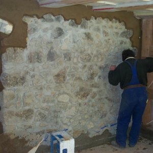 Wandheizung und Bruchsteinmauerwerk 3