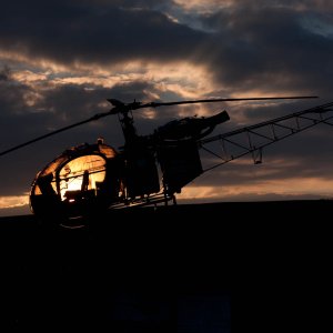 Alouette-Hubschrauber des Bundesgrenzschutz