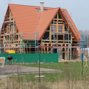 Eichenfachwerkhaus in Rüdnitz (Brandenburg/Barnim) März 2014