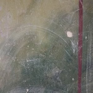Wanddekor: Marmorierung in flaschengrün