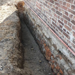 Alte Fundament Mauer verschalen und mit Beton ausgießen?