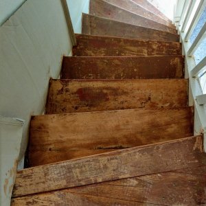 Treppe mit Buchetrittstufen aufarbeiten