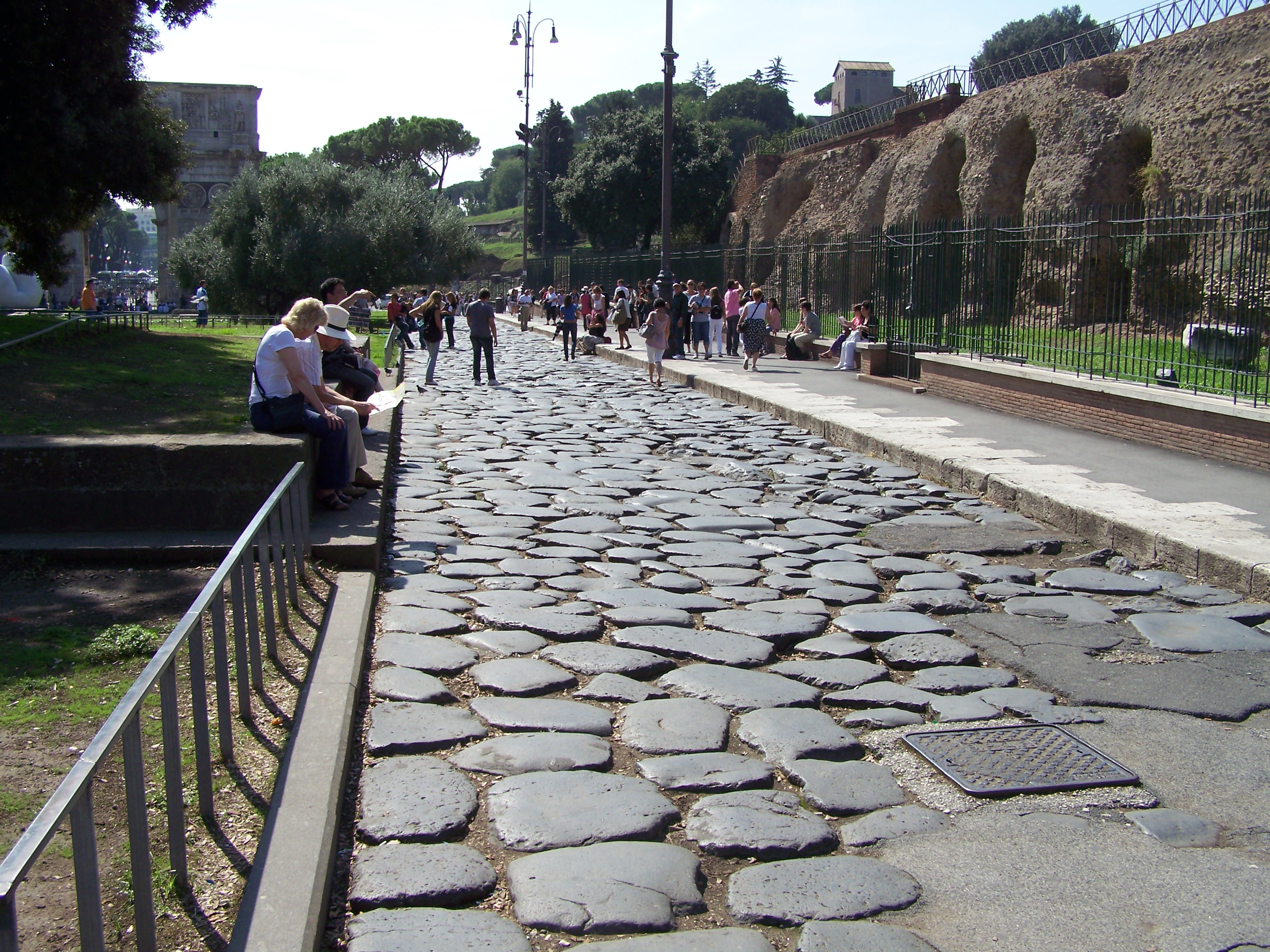 antike Straße aus der Kaiserzeit