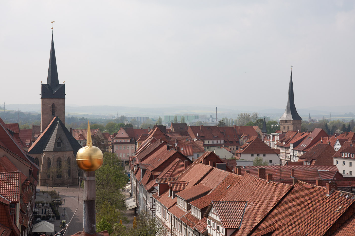 Duderstadt - Blick auf die Servatius Kirche und den Westerturm