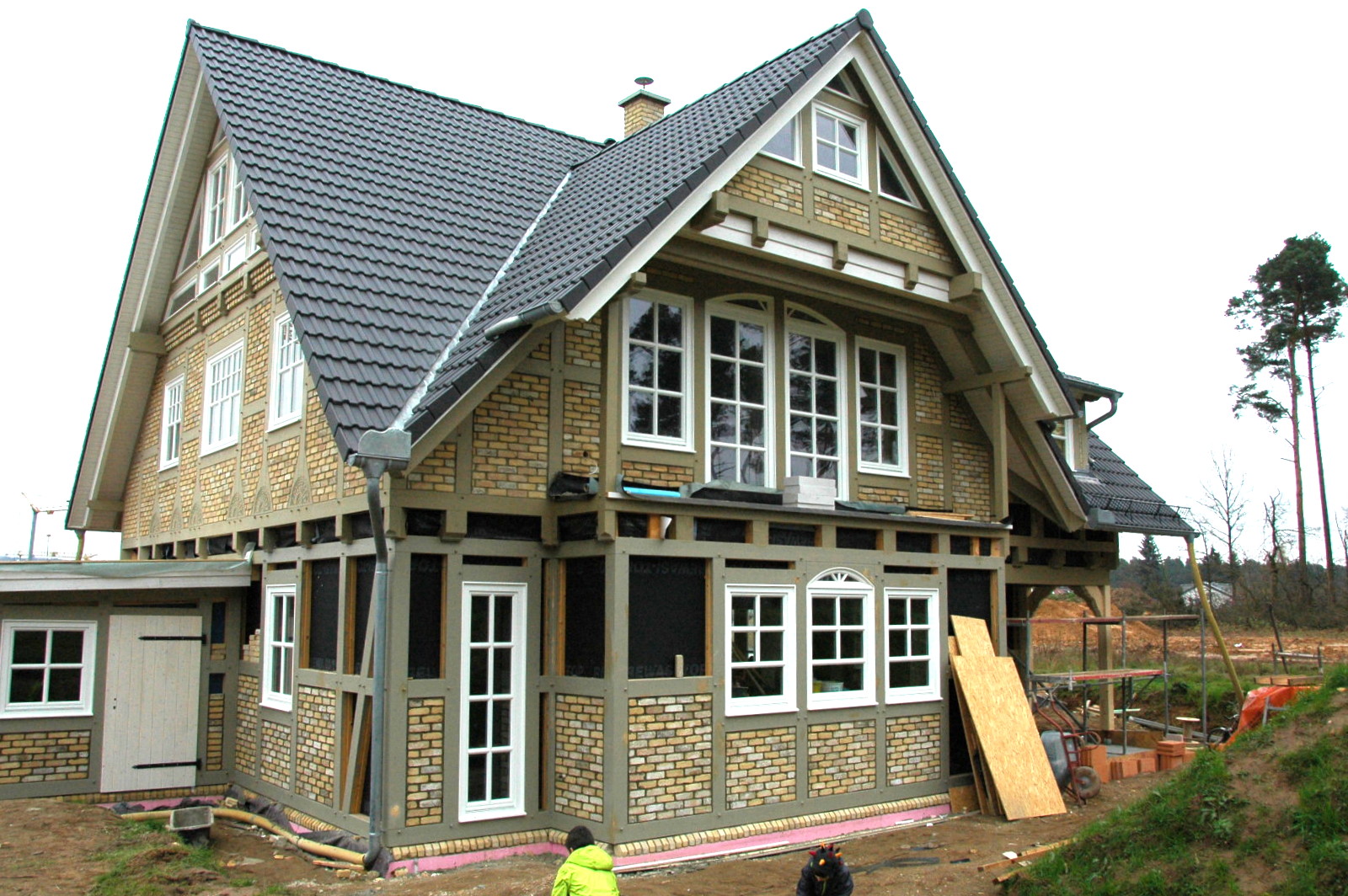 Fachwerkhaus in Erlangen- Baustelle im Dezember 2014