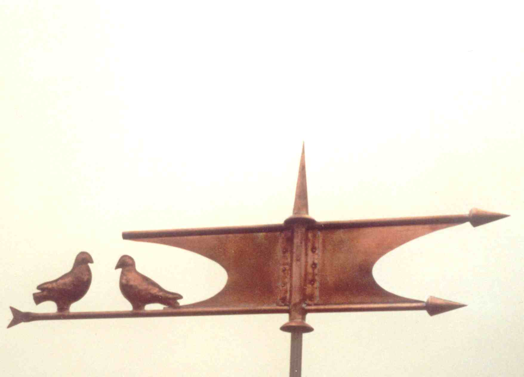 Fahne mit Tauben