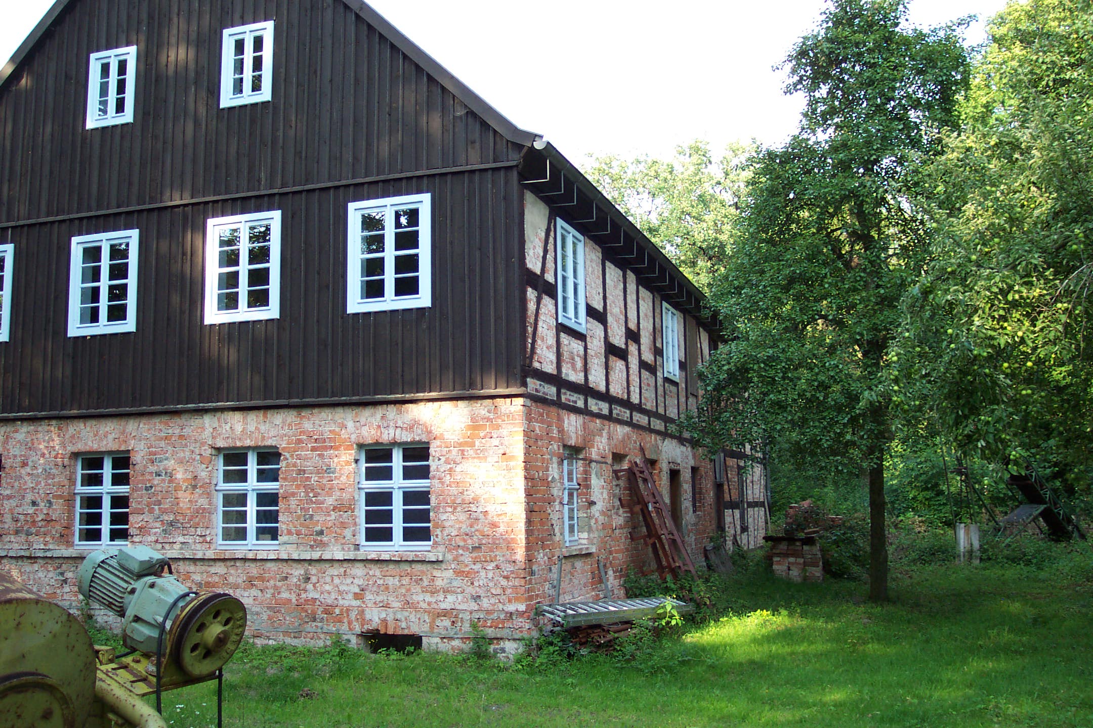 Innendämmung mit Holzfaser - Alte Wassermühle in Noßdorf bei Forst