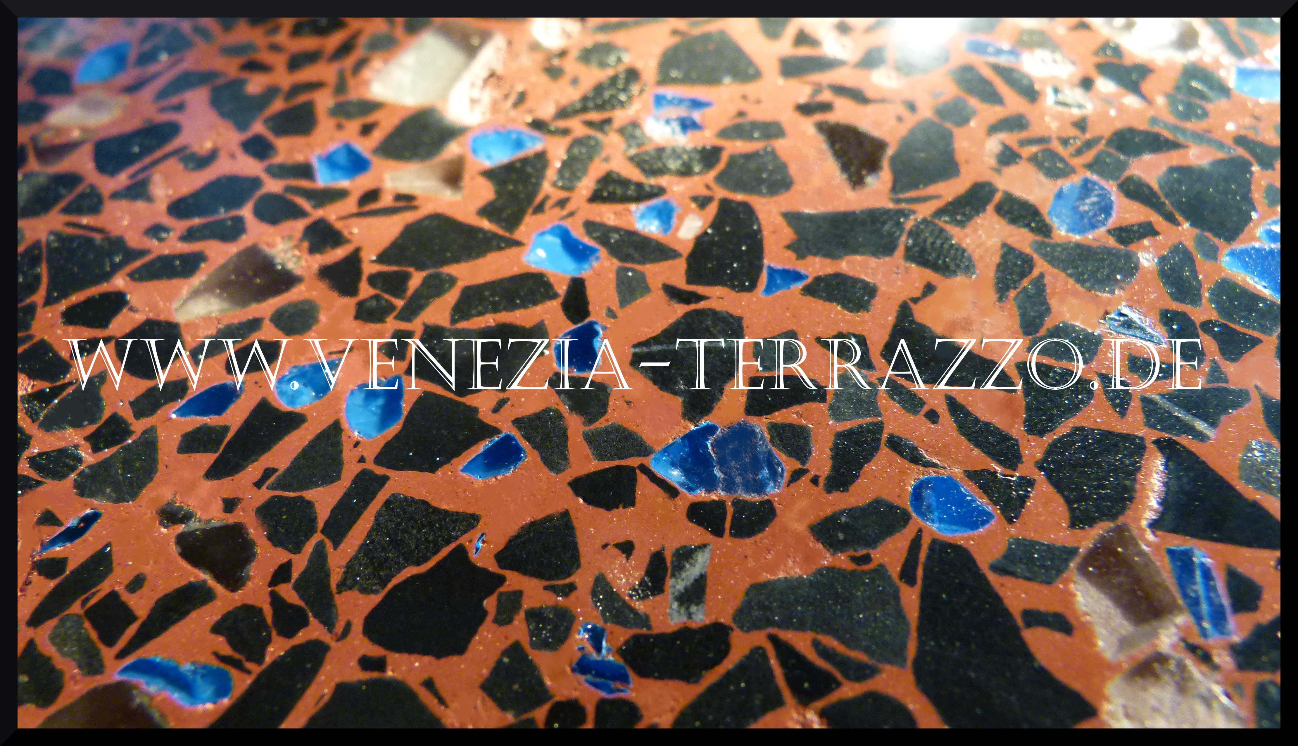 Terrazzo Beispiele mit Glas 150206
